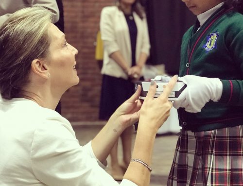 The First Lady visits the Menorah Technical School
